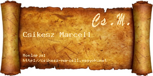 Csikesz Marcell névjegykártya